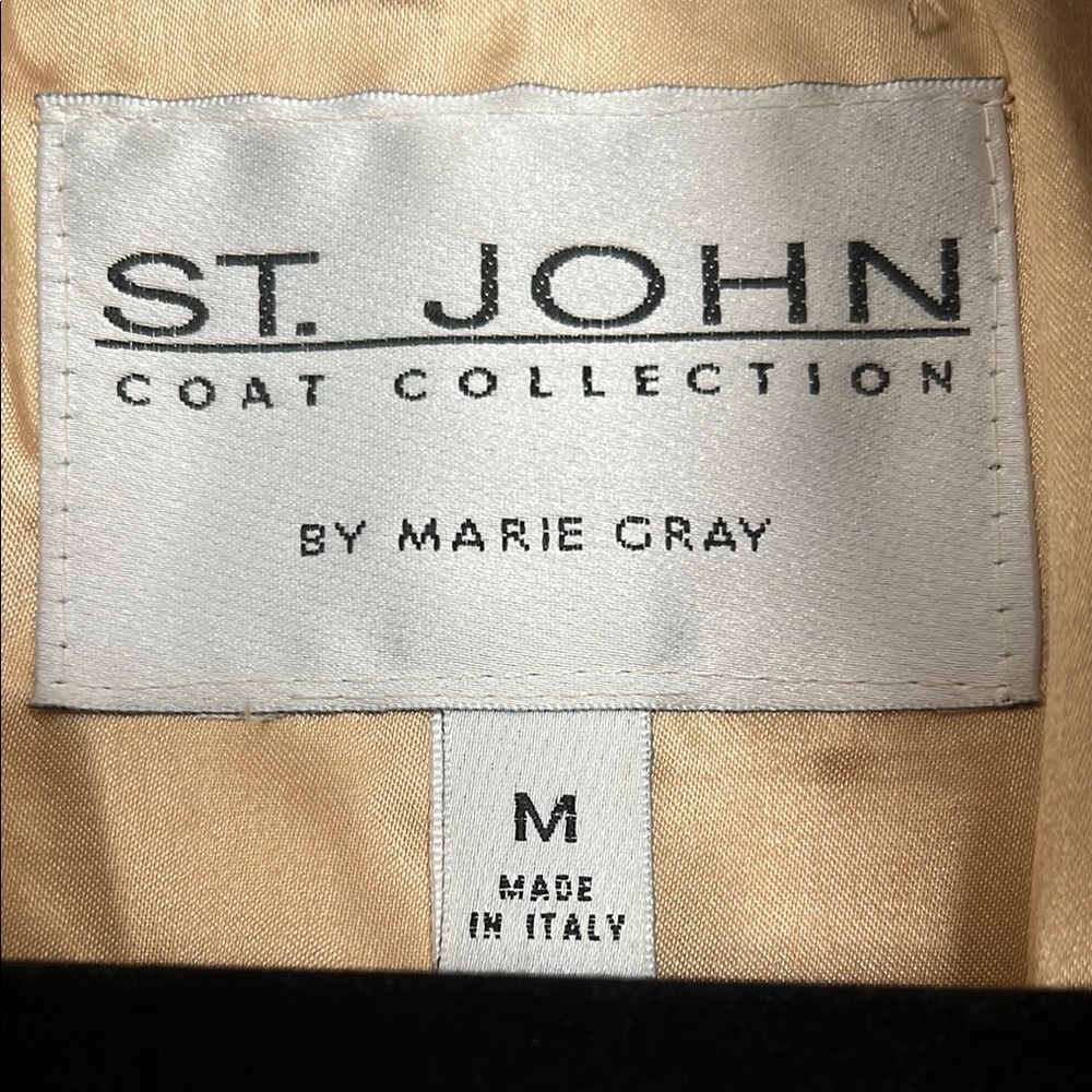 St. John Coat Collection by Marie Gray Cheetah Faux Fur Bomber Jacket M - Picture 5 of 8